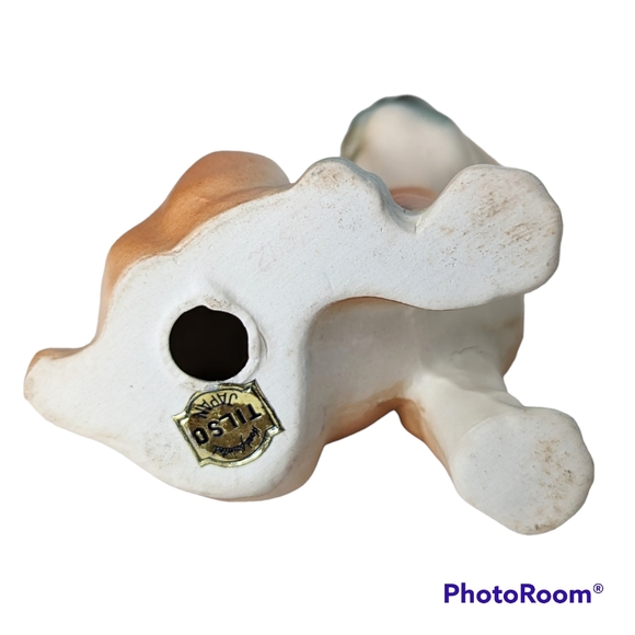 Vintage Tilso Hand Painted Boxer Dog Ceramic Art Brown & White Decor - Picture 6 of 12